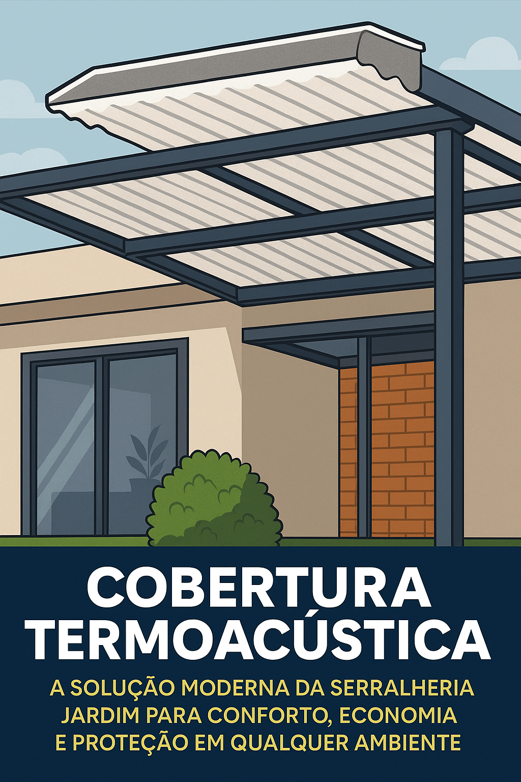 Cobertura Termoacústica - A Solução Moderna da Serralheria Jardim para Conforto, Economia e Proteção em Qualquer Ambiente