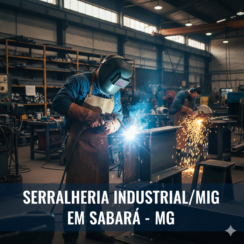 Serralheria IndustrialMIG em Sabará – MG. Precisão, Tecnologia e Robustez para Projetos que Exigem Alto Desempenho
