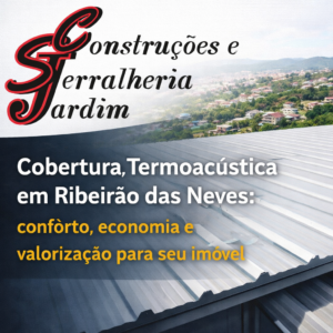 Cobertura Termoacústica em Ribeirão das Neves conforto, economia e valorização para seu imóvel
